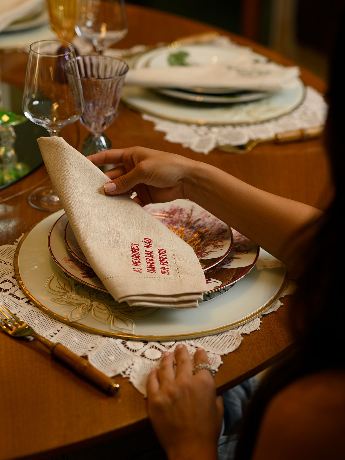 Guardanapo Frases | As melhores conversas não tem roteiro