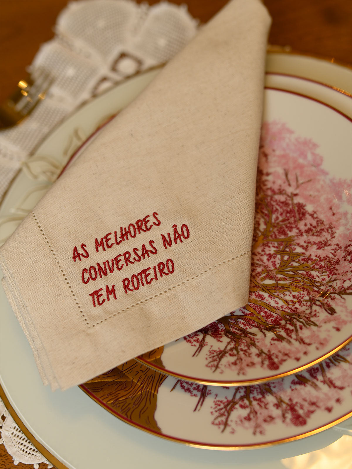 Guardanapo Frases | As melhores conversas não tem roteiro